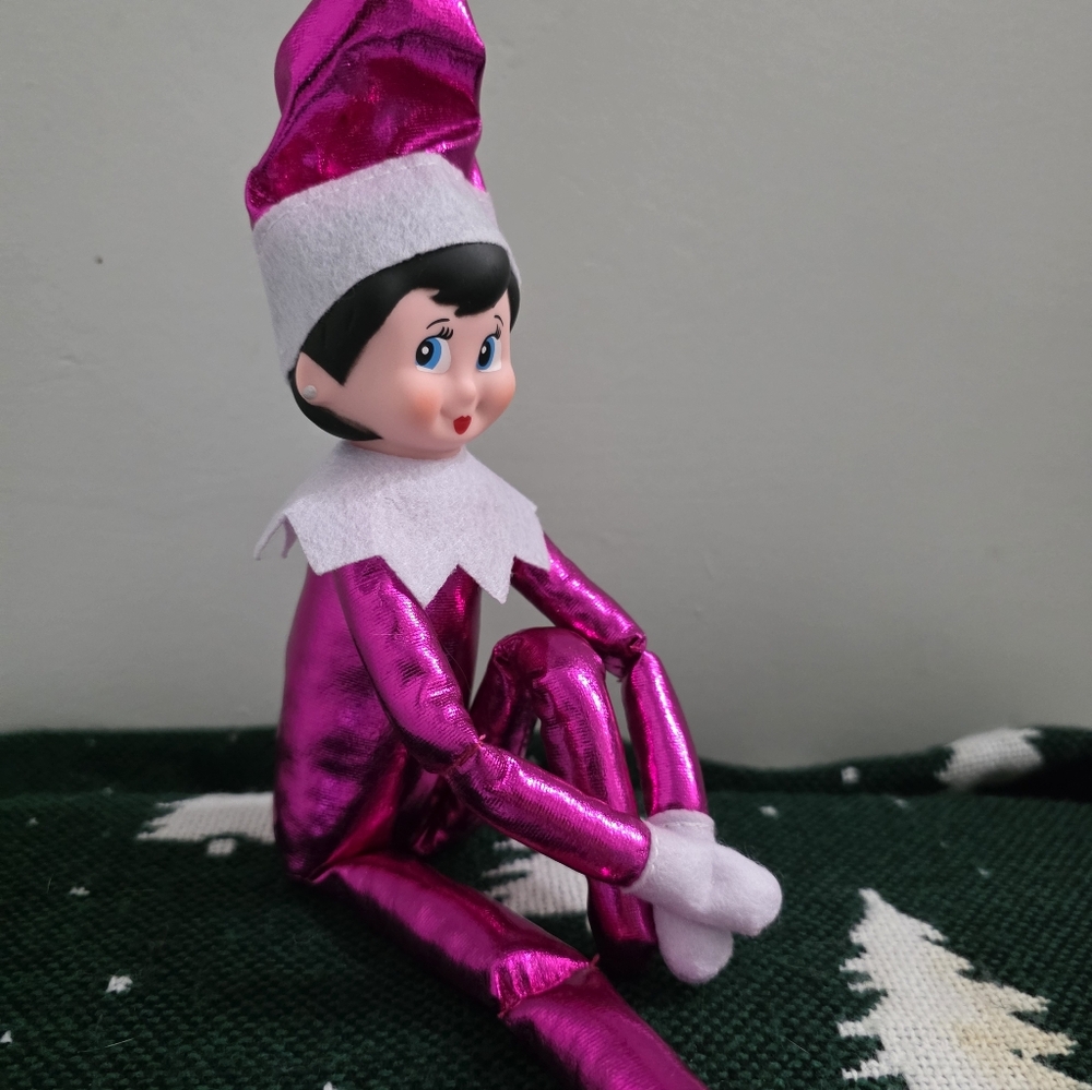Elf on the Shelf Metallic Pink Girl + Santa's Driver's License! - Picture 5 of 9